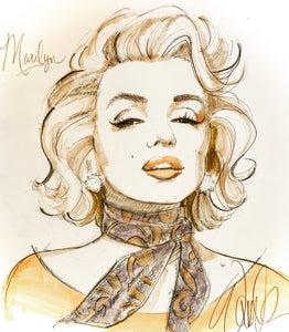 Marilyn Original Sketch-SOLD