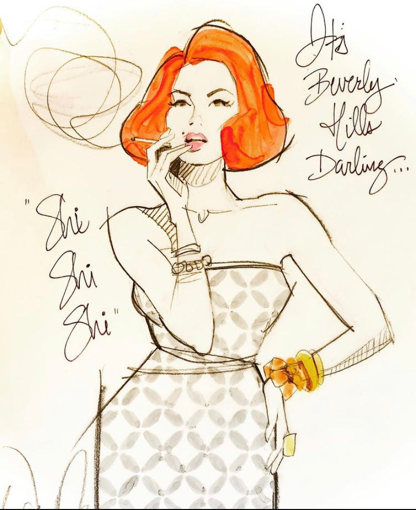 Shi Shi Shi Original Sketch -SOLD