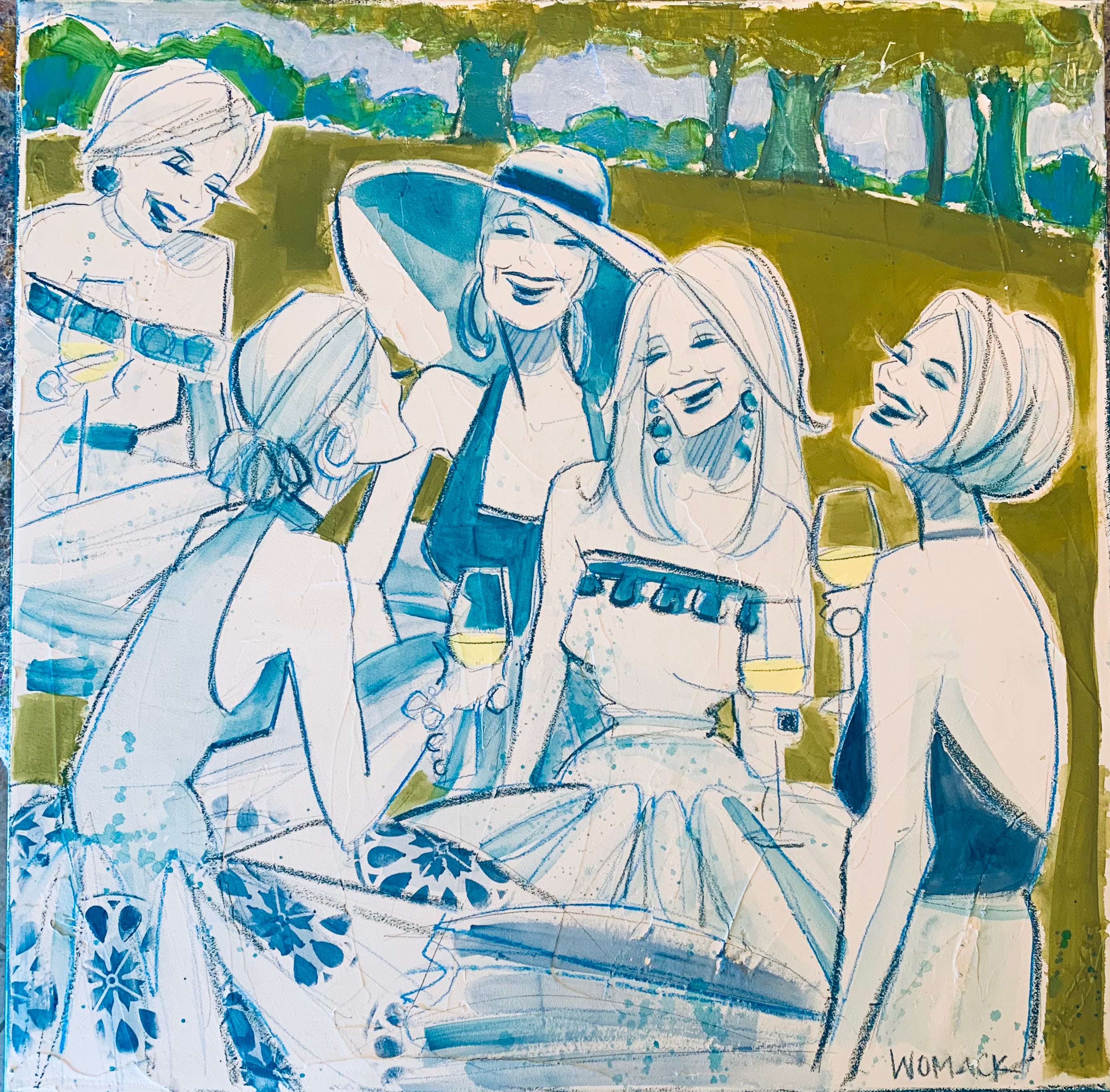 Blues on the Green Print