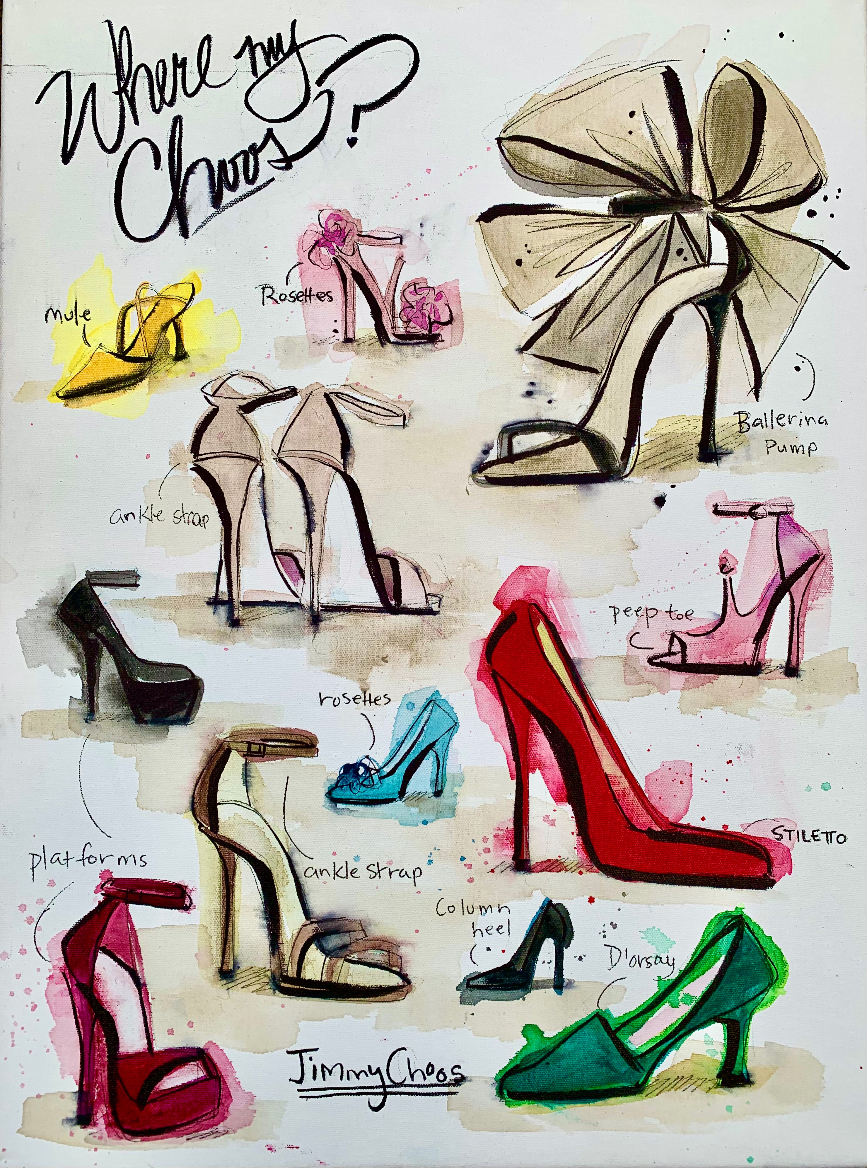 Where my Choos? Illustration