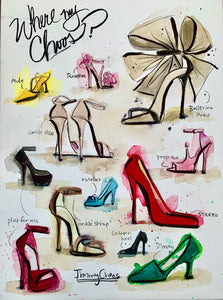 Where my Choos? Illustration