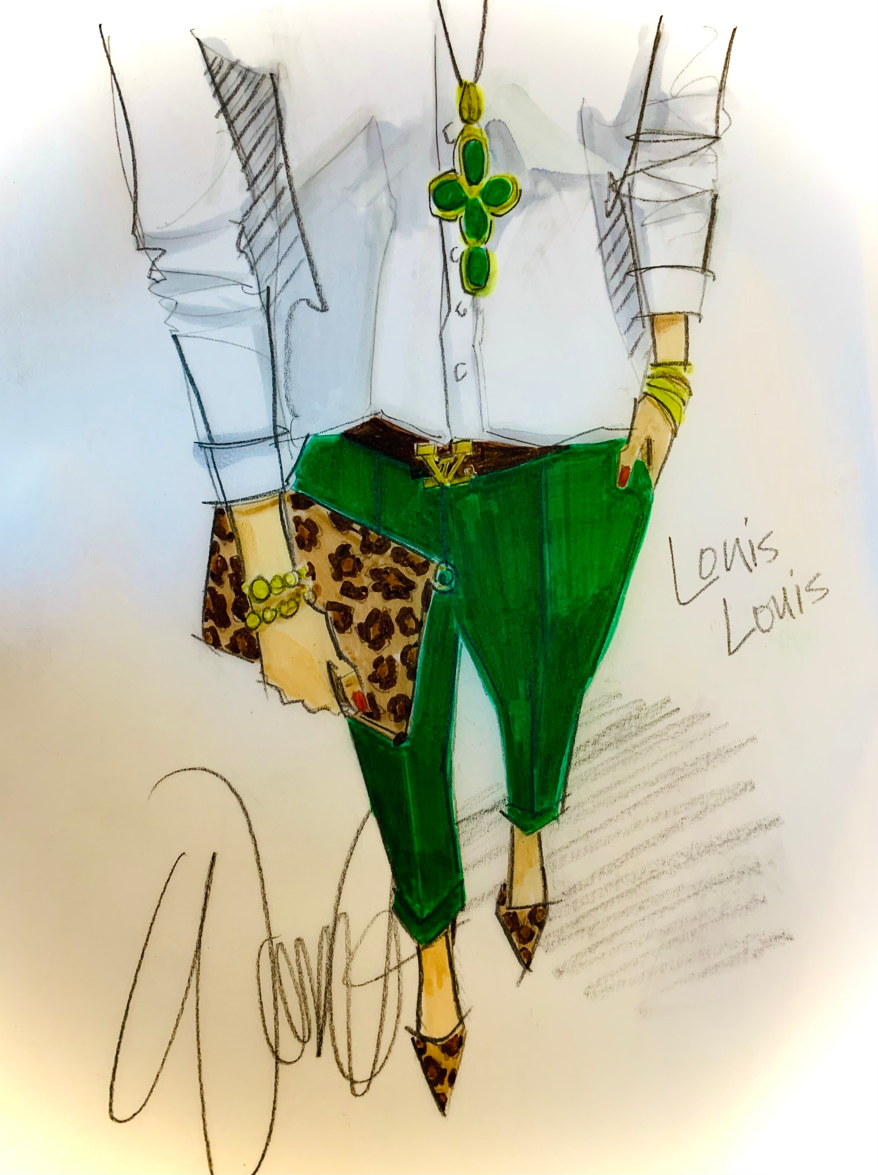 Louis Louis Original Sketch