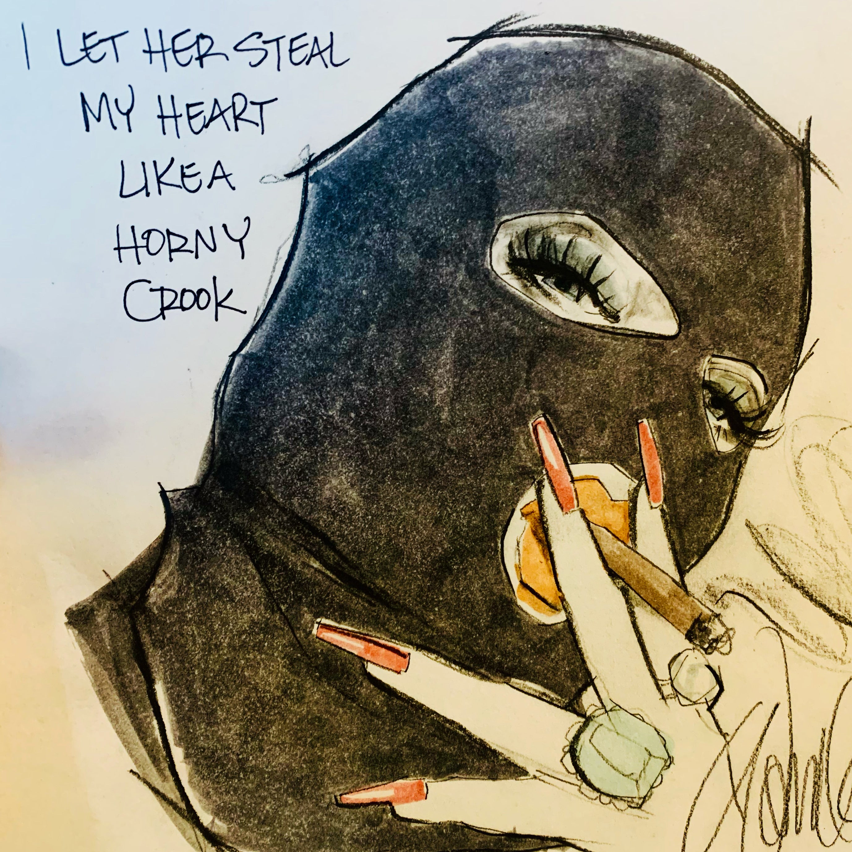Horny Crook Original Sketch