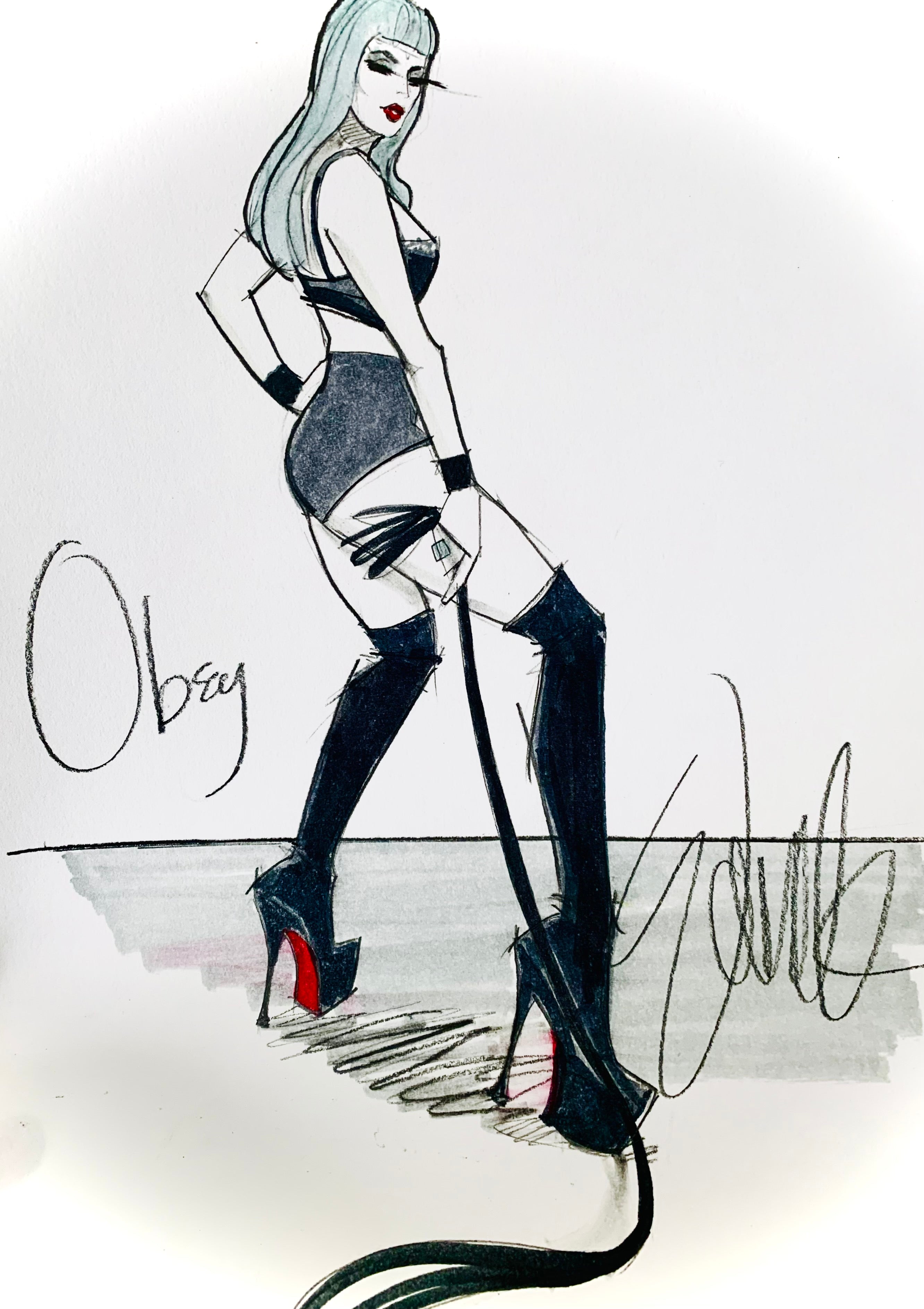 Obey Original Sketch