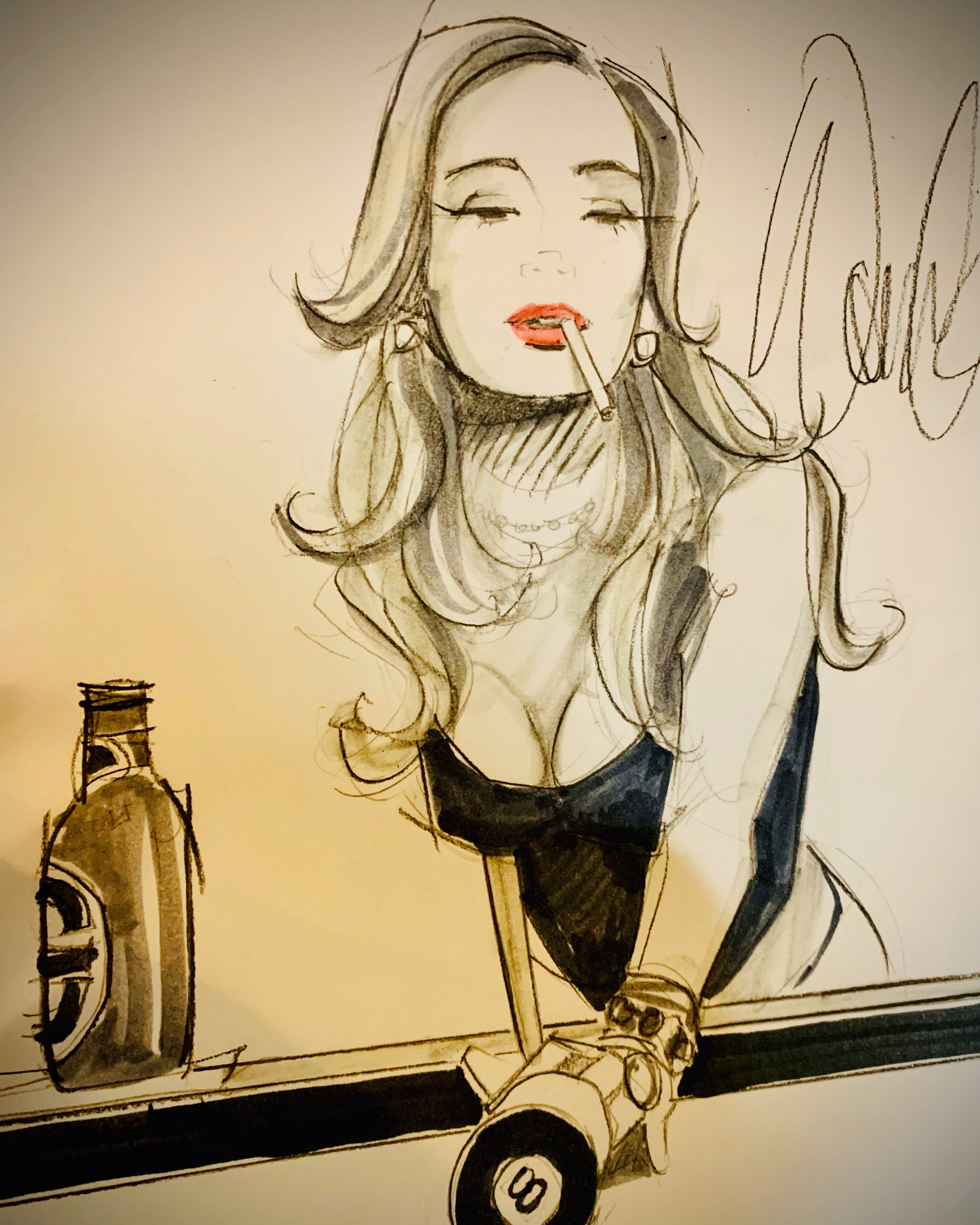 Eightball Original Sketch-SOLD