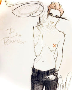 Bra Burner Original Sketch