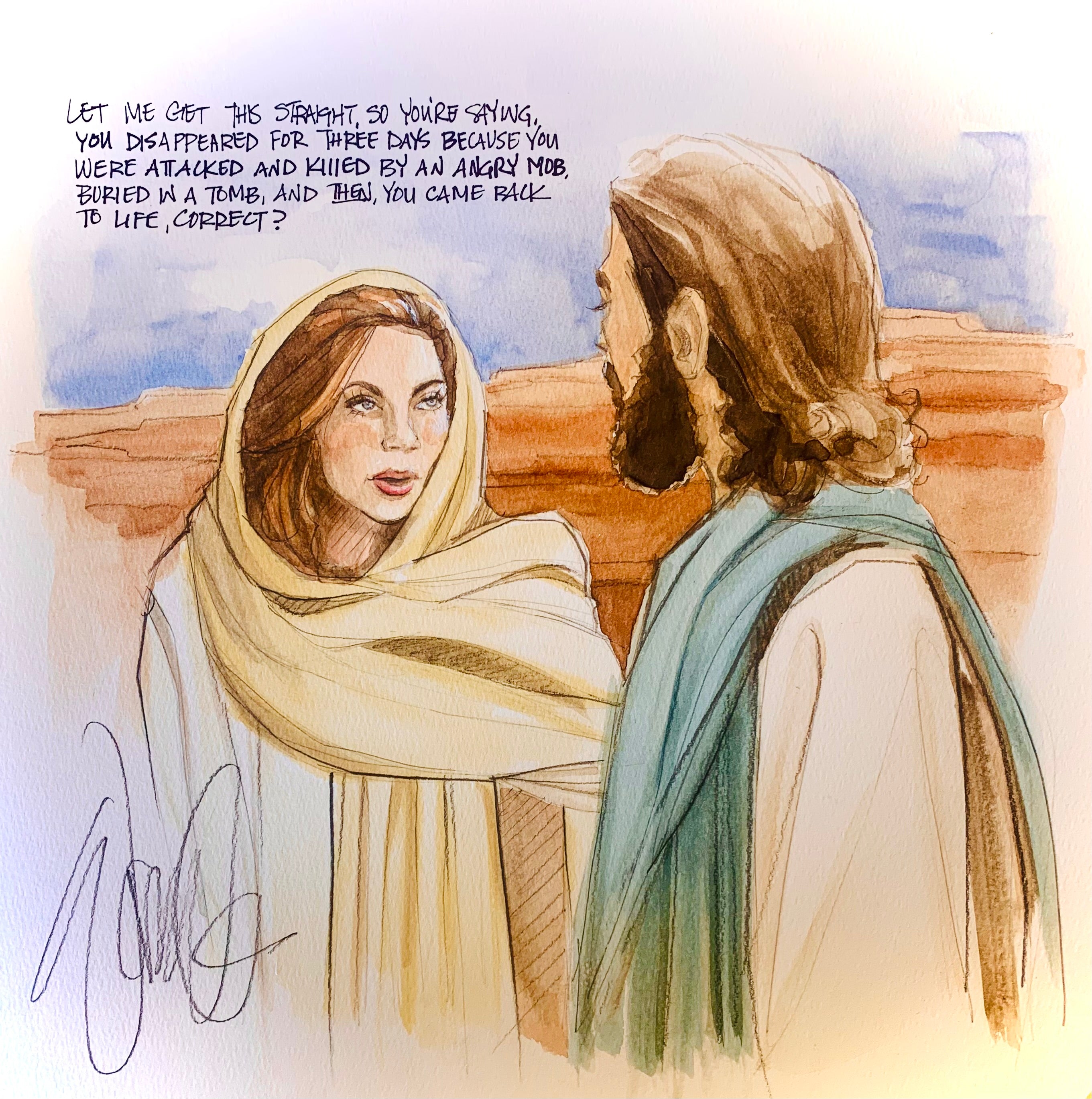 If Jesus had a Girlfriend Print