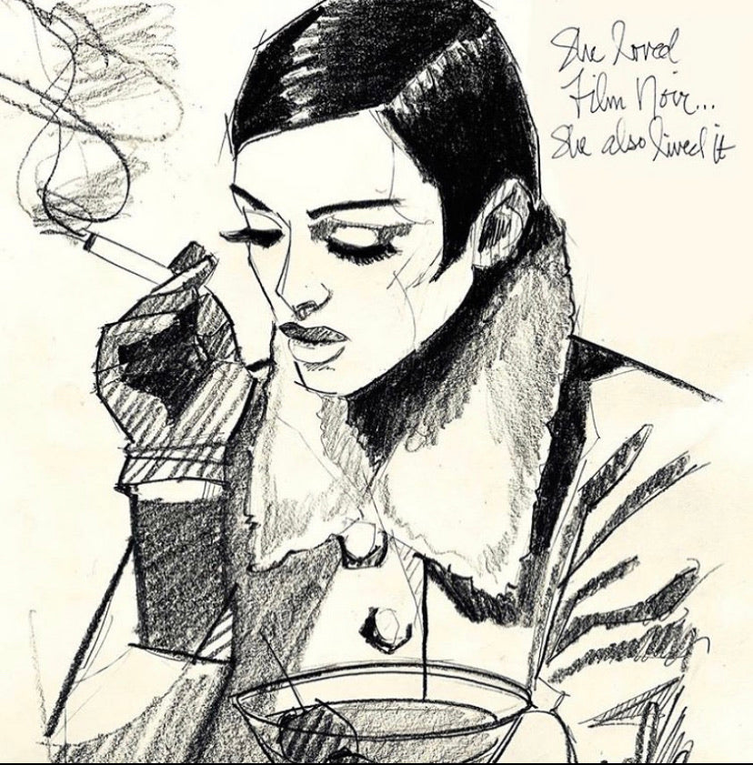 Film Noir Original Sketch SOLD