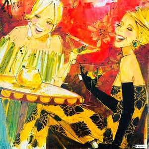 (2 Person) Women and Wine Custom Painting