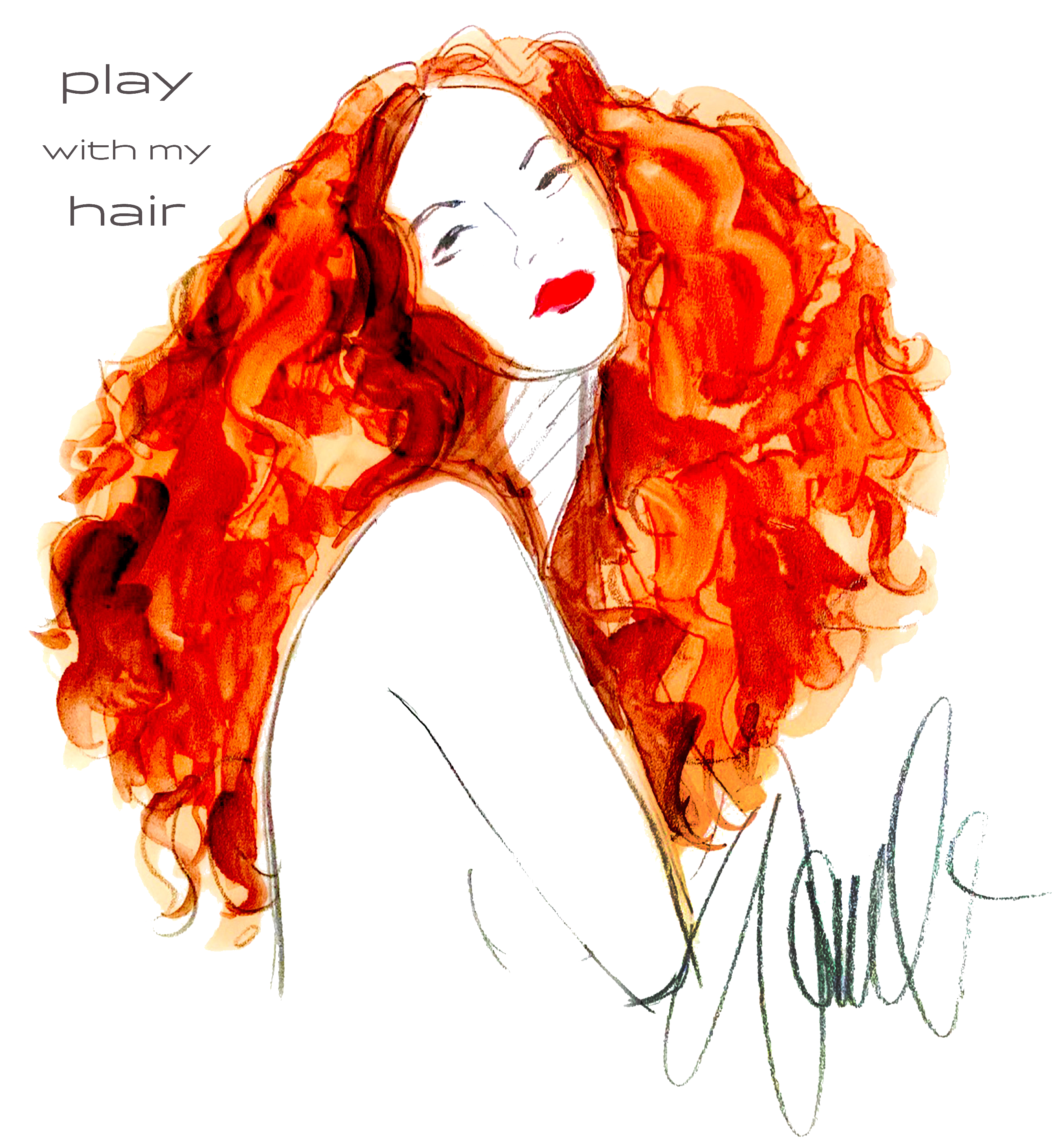 Play with my Hair Fitted Tee